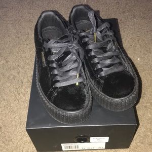 Puma black creeper velvet by Rihanna
